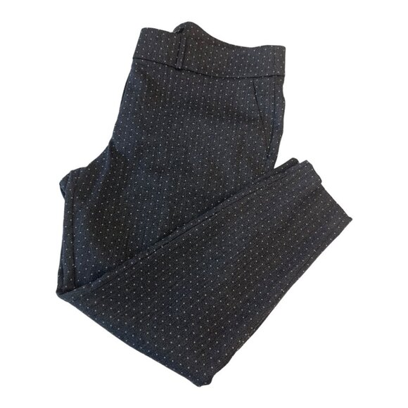 LOFT Plus Women Marisa Skinny Pants SZ 16 Gray Dotted Pattern Stretchy  Slim Fit - Picture 13 of 14